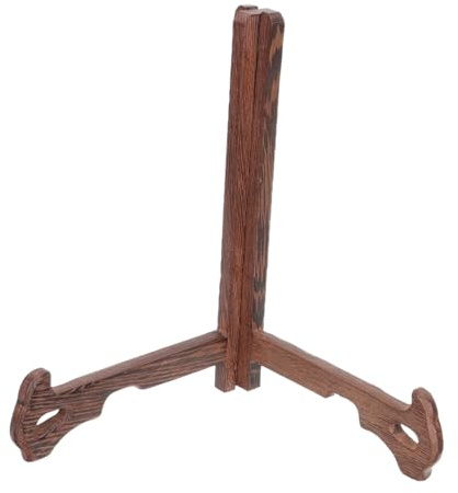 JUMPLAWN Estante de Madera para Pasteles de Té y Platos Base Resistente para Organizar y Exhibir Hogar Color Marrón