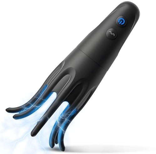 Penis Eichel Stimulator,Masturbieren für Männer,Elektrischer Masturbator Sex Spielzeug,Sex Spielzeug für die Männer,Zungenlecken Taschenmuschi Masturbatoren 10 Vibration und Saugen