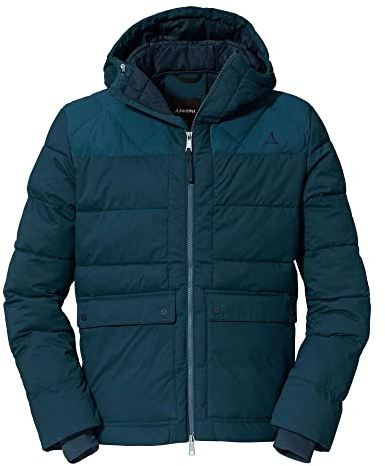 Schöffel Herren Insulated Jacket Boston M, sportliche Winterjacke mit Kapuze, wasserdichte und windabweisende Outdoor Jacke