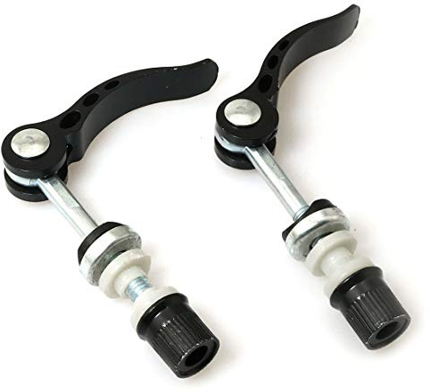 DZS Elec 2pcs M6x55 Fixed Bicycle Clip Seat Bar Bike Seat Clamp Seat Post Quick Release Saddle Parts for Folding Mountain Bike