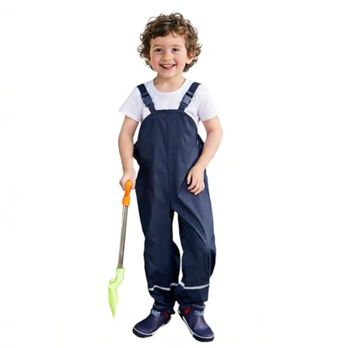 Toddler Boy Overalls, Kids Rain Bibs Pants, Waterproof Baby Girl Waders