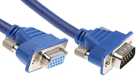 RS PRO VGA-Kabel A VGA/Stecker B VGA/Buchse, 15m Blau