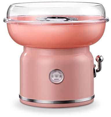 Máquina eléctrica para hacer algodón de azúcar, 500 W, máquina de algodón de azúcar con calefacción eléctrica eficiente para niños con placa grande a prueba de salpicaduras de grado alimenticio para e