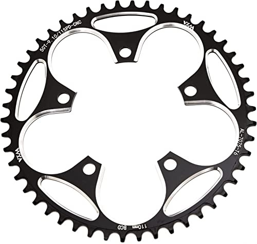 YBEKI 110 BCD Narrow Wide Fahrrad Kettenblatt 36-58T | 7075-T6 Flugzeugaluminium | 5-Achsen CNC (±0.01mm) | Anti-Kettfall-Design | HV800 Hartanodisierung | Für 8-12 Gang Rennrad