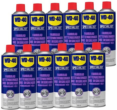 WD-40 Specialist Fahrrad Kettenreiniger 12x500ml, Kettenpflege