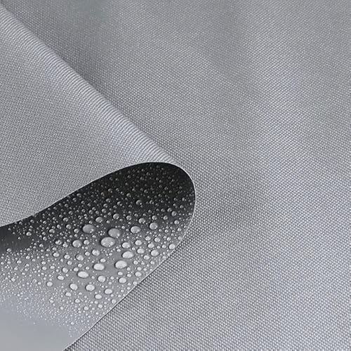 PINaPIN Wasserdichter Polyesterstoff 100% Polyester Stoffe meterware zum nähen Gartenmöbel, Schirme, Vorhänge für Garten KODURA 100x150 cm (Dunkle Asche)