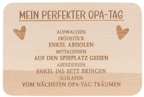 Spruchreif · Frühstücksbrettchen Opa · Brotzeitbrett mit Gravur · Geschenke für Opa · Geschenk Opa