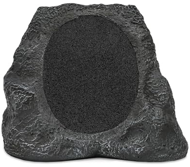 Victrola Rock Speaker Connect, Granite, Wireless Outdoor with Bluetooth 5.3, 22-Hour Battery Life, with Solar Charging, Link Up to 20 Rock Speakers, IP65 Water & Dust Resistant