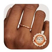 Chriscoco Ring Silber 925 Damen Ringe Gold Ring Rosegold Damen Ringe Frauen Daumenring Verlobungsring Ring Verstellbar Eheringe Engagement Ringe Silber Ringe 925 Frauen - Mit Schmuckschatulle