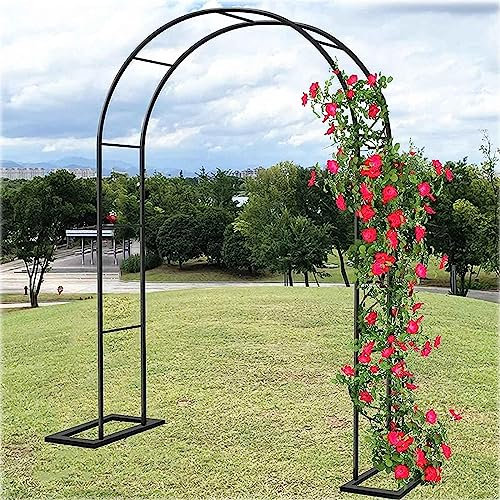 BGGNDZ Arche Jardin pour Rosiers Plantes Grimpantes, Metal Arceau à Rosiers, Arche de Rosiers Vigne Mariage, Pergola Tonnelle de Jardin, Intérieur Extérieur Décoration de Fête,140x230x40CM