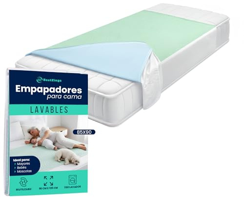 BestZings- Traverse letto anziani - Coprimaterasso impermeabile - Copri materasso impermeabile matrimoniale con angoli letto singolo - Copriletto impermeabile - Traversa impermeabile 85x90 Pack 1