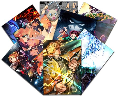 GTOTd Anime Poster 8 Stück 42 x 29cm (16.5 x 11.4) Merch Party Ungerahmte Version HD Leinwanddruck Poster für Wohnzimmer Schlafzimmer Club Wand Kunst Dekor