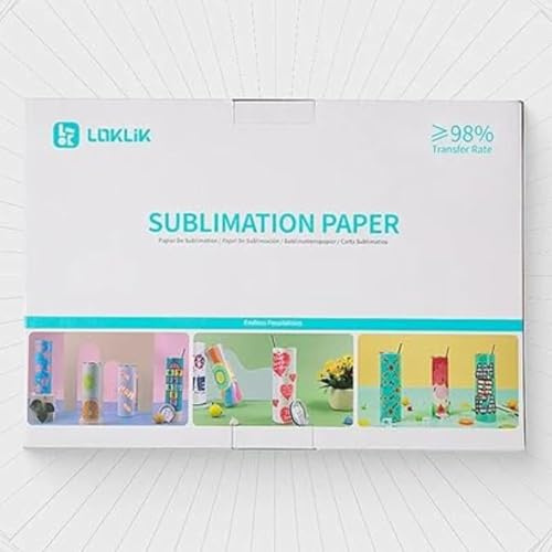 Carta di sublimazione A3 (confezione da 140 fogli) - Carta di trasferimento di alta qualità per stampe vibranti su tessuti, ceramica, tazze e altro ancora, compatibile con stampanti sublimazione