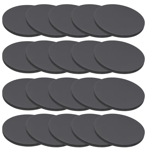 PATIKIL Rondelles en Caoutchouc Solide, 20 Pcs 40mm OD x 3mm Épais Joints Ronds en Caoutchouc pour Joints d'Étanchéité, Rondelles d'Espacement pour l'Artisanat de Joint DIY, Noir
