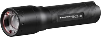 Ledlenser C7R Lampe torche LED classique rechargeable 1000 lumens Super Lumineuse 3 modes Mise au point réglable Résistant à l'eau Longue durée de vie jusqu'à 40 heures pour camping, bricolage