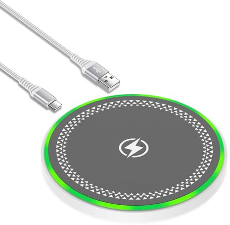 Chargeur sans fil pour Google Pixel 9 8 Pro 7a 6 XL, station de charge inductive 15 W pour Samsung Galaxy S25/S24 Ultra/S23/S22/S21 FE, iPhone 17/16/15/14/13/12/11