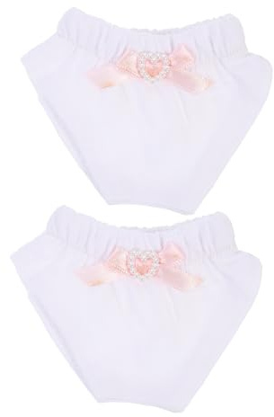 Toyvian 2 Pièces Culotte De Poupée B Jouets Chiffon Poupée Culotte Poupées sous-Vêtements Culottes pour Poupées Petit sous-Vêtements Costume De Poupée Accessoires De Photographie De