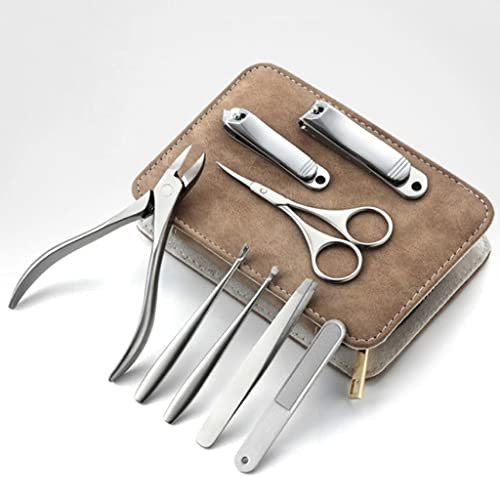 Manikyrset Pedikyrset Nagelklippare Rostfritt stålklippverktyg Saxfil Ögonbryns- och ögonfransklippare (A 15,5 * 11 * 3 cm)