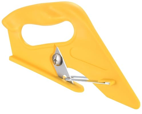 Universal Heavy-Duty Carpet Cutter with Sprung Arms and Plastic-Moulded Handle for Cutting Fabrics and Vinyl - Quick-Change Blade Tool
