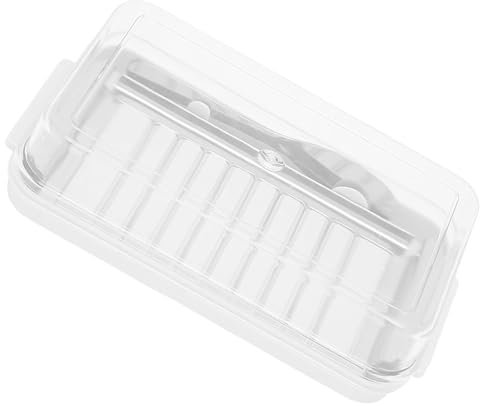 Gramigg Stainless Steel Butter Cutter and Cheese Storage Box with Transparents Covers Easy to Use Butter Slicer with Container