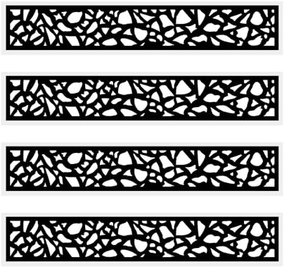 EasyComposite 2 x Composite Screen Trellis Topper - Decorative Lattice Panel for Outdoor Garden Fence - 1800mmx300mmx18mm (Pebble, 4)