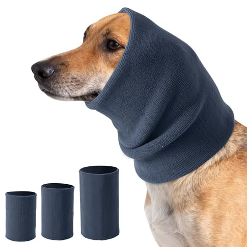 3 Stück Ohrenschützer für Hunde Lärmschutz，Anti-lärm Ohrenschutz Hund,Hohe Elastizität,Hund Schallschutzhaube,Entlasten Sie Angst vor Lärm, Donner, Feuerwerk（Klein+ +Mittel+Groß） (Grau)