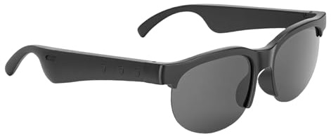 Luocute Lunettes Intelligentes, Haut-Parleur, Microphone HD, Appels Mains Libres, Commandes Vocales, avec Verres Polarisés Anti-lumière Bleue, pour Le Cyclisme, la Conduite, la Course