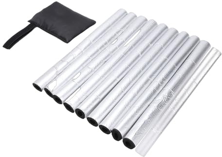AYNEFY Pipe Wrap 10 Pcs Insulation Pipe Sleeve 0.8X15.57Inch Self Adhesive Wrap for Outdoor Winter Fireplaces Heating