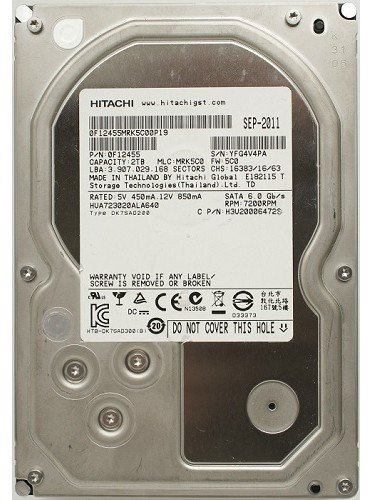 HGST Ultrastar 2TB Interne Festplatte HUA723020ALA640 3,5 Zoll HDD SATA 6 Gb/s 7200 RPM 64 Mo Cache (reconditionné)