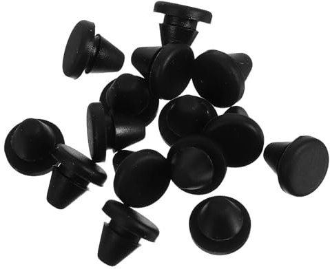 COLLBATH Lot de 15 patins de protection en silicone pour grilles de four, pieds coniques résistants à la chaleur, patins de protection pour brûleurs à gaz, amortisseurs de chocs, noirs