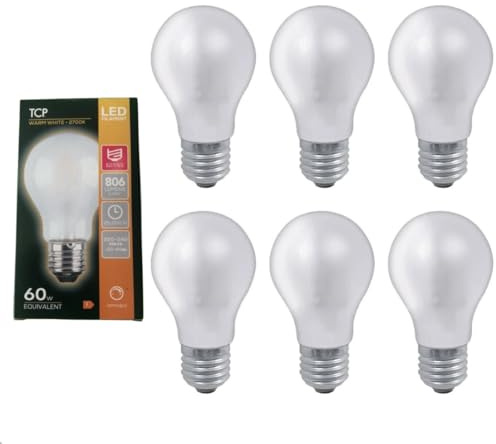 6 X LED GLS 8W ES Light Bulb LAMP Edison Screw 806 LUMENS Warm White
