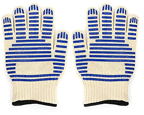 1 Paar Schutzhandschuhe Feuerfeste, hochtemperaturbeständige Mikrowellenhandschuhe für Küche und Backofen