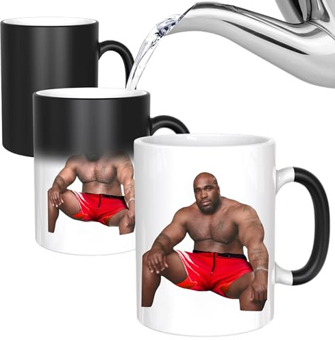 Barry Heat Change Mug - Funny Rude Mug - Message Appears as it Heats - Perfect Novelty Gag Gift, Best Funny Gifts and Pride Accessories (Barry)