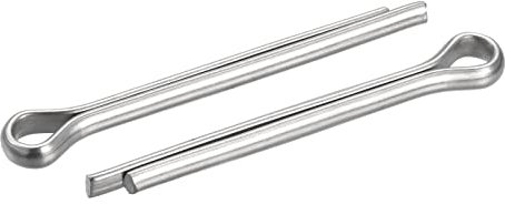 sourcing map Lot de 8 goupilles fendues en acier inoxydable 6 mm x 60 mm pour automobile, mécanicien, argenté