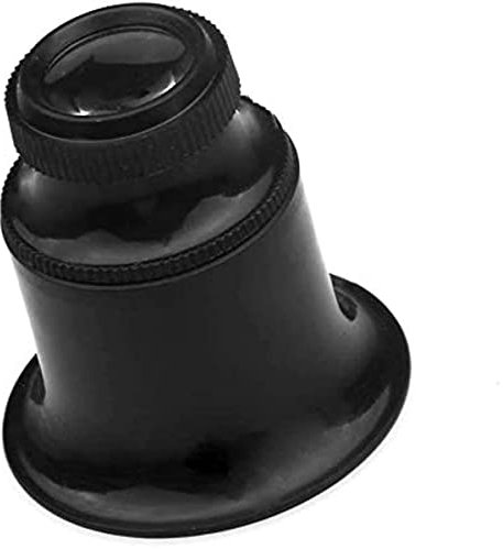 2 x Uhrmacher-Lupe, 20-fache Juwelier-Uhrmacher-Glaslupe, Uhren-Lupe, für Uhrmacher-Reparatur
