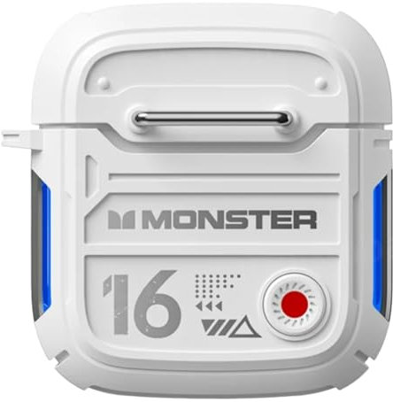 Monster - Auriculares inalámbricos, Bluetooth 5.3, calidad de sonido Hi-Fi, control táctil, diseño ergonómico in-ear (blanco)