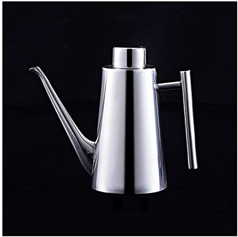 DDNGEJ Öl- und Essigflasche, Edelstahl-Ölflasche mit Griff, auslaufsicherer Küchenöler mit Ausguss, verdickter Ölspender für Zuhause, Hotel, Restaurant, Menage-Set