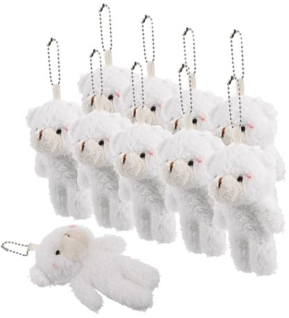Toyvian 10pezzi Mini Orsi Peluche Ciondolo Per Portachiavi Giocattoli Imbottiti Morbidi Per Feste Di Compleanno e Shower Regali e Decorazioni Adorabili Per Eventi Festivi
