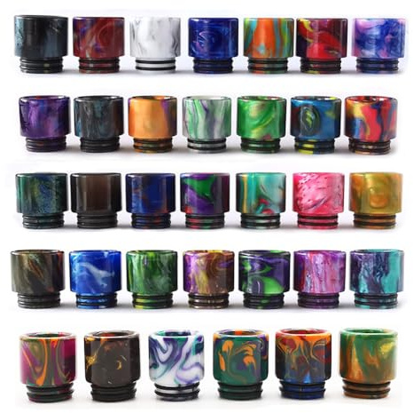 WratryParts Embout buccal de rechange 810 Drip Tip pour réservoir Zeus Dual, Z Fli, iTank, Blaze Max, Z Subohm RTA Tank (3 pièces couleur aléatoire)
