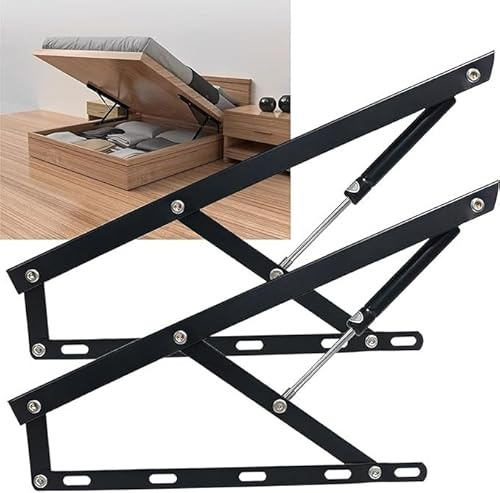 Mecanismo de elevación de cama plegable Soporte de elevación de puntal de gas Bisagras de caja de cama Soporte neumático Elevador de almacenamiento de sofá cama Mecanismo de resorte de bisagra para s