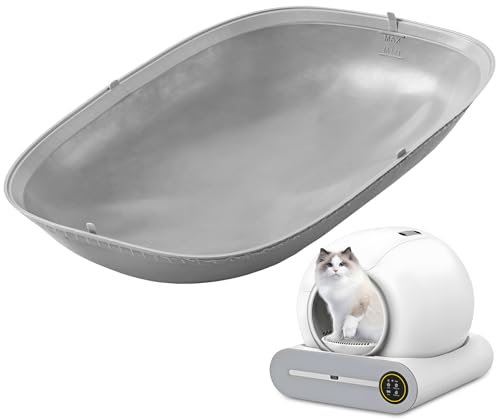 XQDKoon Elektrisches Katzenklo Matte, Silikon Katzenstreu Matte, Katzenstreu Matte Wasserdicht, Als Ersatz für den selbstreinigenden Silikonboden der Katzentoilette, 42 * 17 * 9.5 cm