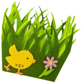 Cesta de Pascua no tejida fácil de usar, color brillante para fiestas y adecuada para uso doméstico y jardín de infantes