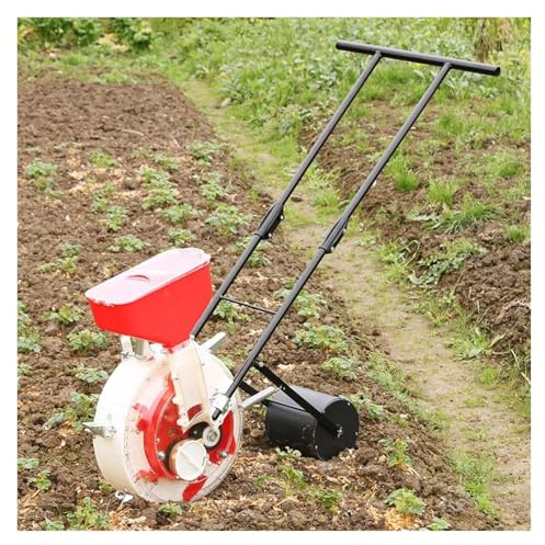 SFQEVHRZ Garden planter， Hand-Push Row Planter Corn Planter Seeder Manual Seeder Handheld Seeding Machine,Planting Depth 3.5-7.8cm(12mouths)