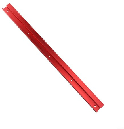 Pista de inglete de ranura en T de aleación de aluminio para mesas de enrutador y sierras de cinta con sujeción eficiente de tablero de plumas (600 mm)