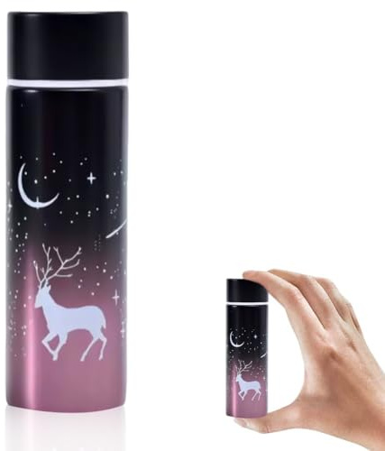 QYJMLH Taza Térmica de Acero Inoxidable,Taza térmica de bolsillo portátil,taza aislada al vacío,150ML Vasos de Cerveza de Metal, para Casa, Camping, Viaje, Bar, Picnic (rojo)