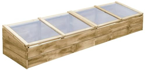 Serres lot de 2 bois de pin imprégné 200 x 50 x 35 cm vert 02_0044667