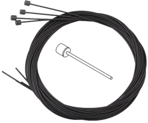 Violiica Câble de frein pour vélo de montagne et route – Fil intérieur en PTFE de 1700 mm avec revêtement lisse, pour vélo pliable, câble de changement de vitesse de 2100 mm inclus