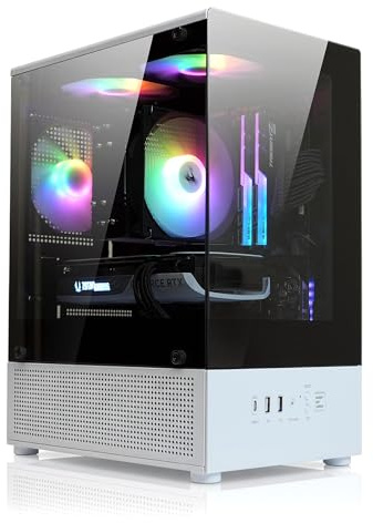 Zalman CUBIX-G Micro-ATX MATX Compact Mini Tower Gaming PC Case, BW (Panda)