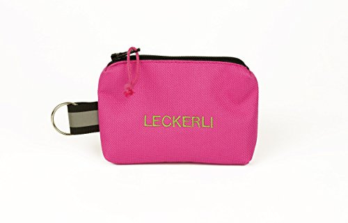 ANDREAS WIPPER Mit Wunschname möglich. Futterbeutel, Leckerlibeutel, Futtertasche, Leckerlitasche, Schlüsselanhänger Leckerli Pink Edition