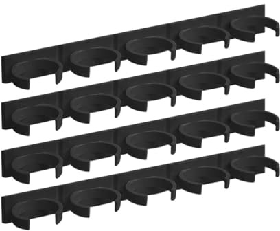 Kapavela Gewürzregal für die Küche, Wand-Organizer, Gewürzregal für Regale, Organizer für Schränke und Schubladen, für 20 Gläser, Schwarz